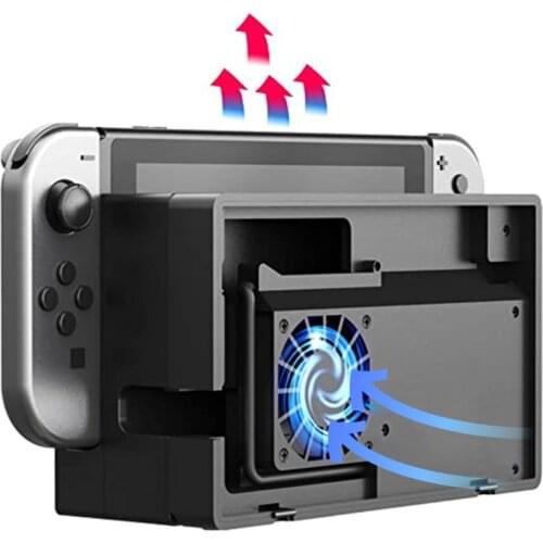 External cooling fan dock turbo cooler for ns switch docking station snap-on game console game accessories