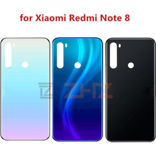 For Xiaomi Redmi Note 8 Battery Back Cover Rear Door Housing Side Key Replacement Repair Spare Parts