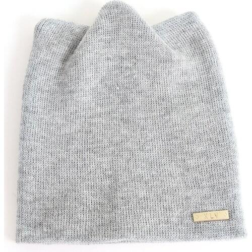 Women Autumn Winter Beanie Hat Warm Cat Earmuffs Lovely Girls Cap Soild Color Small Logo With Personalized Text Hat