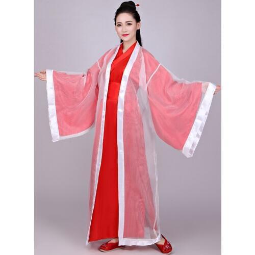 Female Chinese Traditional Folk Hanfu Dress Tang Dynasty Princess Fairy Dance Costume Classical Festival Outfit Performance Suit