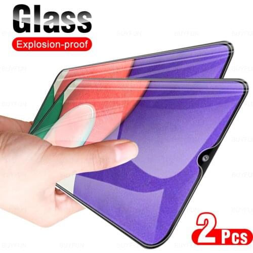 2Pcs Full Cover Protective Glass For Samsung Galaxy A22 5G Phone Glasses Screen Protector Film For Samsong Sansung A 22 22A 6.6"
