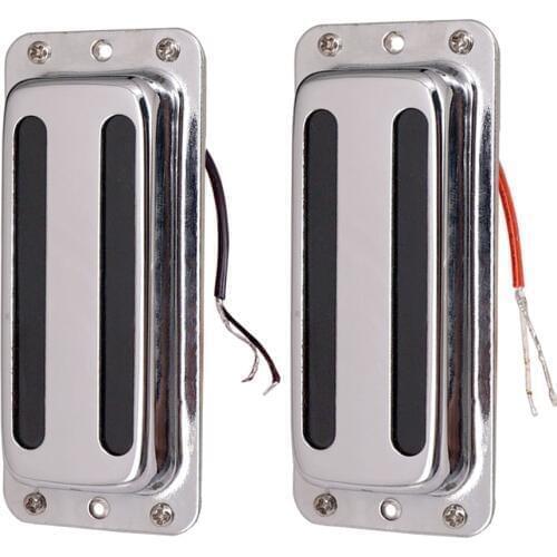 2 Pieces 6 Strings Humbucker Double Coil Pickup Acoustic Electric Transducer