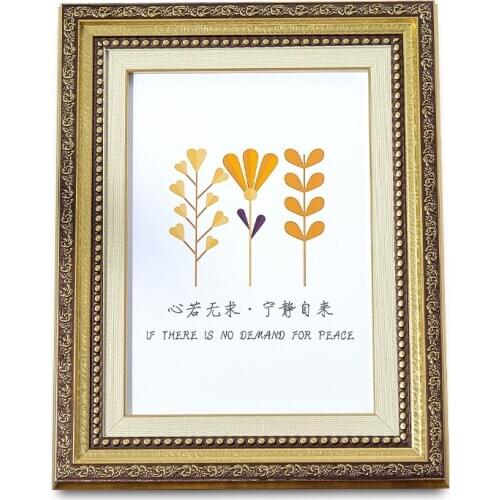 5/6/7/8/10 Inch Vintage Art Picture Frame For Wedding Photo Disply Rectangle Hanging Wall Painting Decor Family Desk Photo Frame