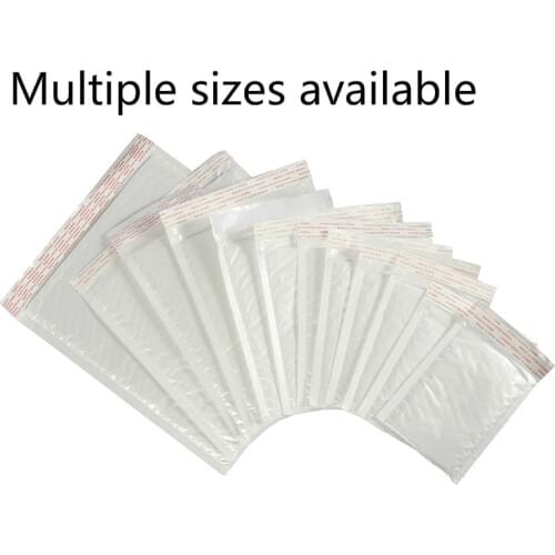 50 pcs Of Different Specifications White Bag Foam Envelope Foam Foil Office Packaging Envelope Moistureproof Vibration Bag