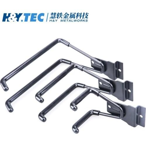 640 black slot plate storage garage hook storage rack metal hook rack