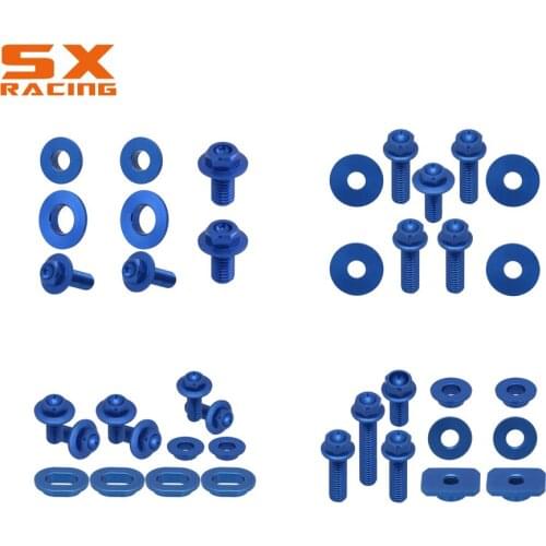 Motorcycle CNC Accessories Front Rear Fender Seat Side Panels Radiator Shrouds Screw For YAMAHA YZ125 YZ250 2002-2007 Dirt Bike