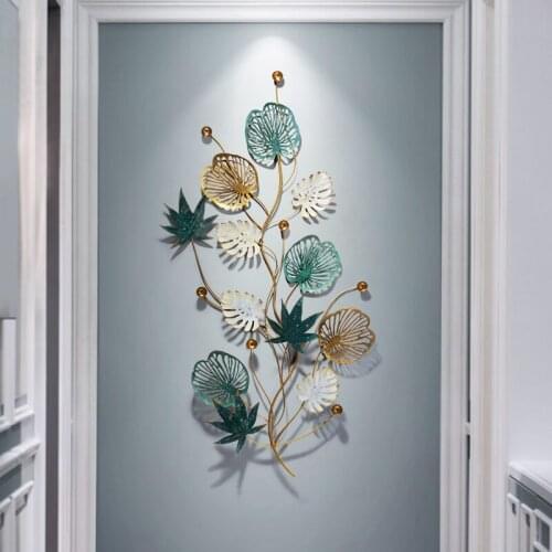 Room decor aesthetic home decoration wall Nordic creative art metal 3D Fashion flower Home decore Room decoration accessories