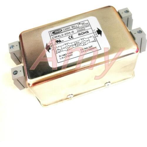 Power EMI filter CW4L2 20A S double stage AC 220V single-phase