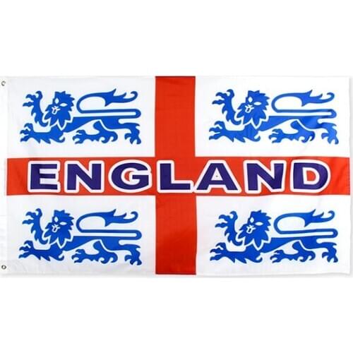 Xiangying 60x90cm red cross uk england lions Flag