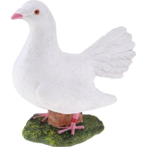 Artificial Bird Ornament Pigeon Simulation Model Garden Patio Decor