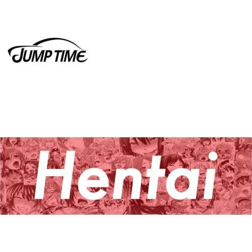 JumpTime 13cm x4cm For Hentai Sexy Anime Waifu Custom Vinyl Decal Stickers JDM Bumper Car Stickers Car Accessories