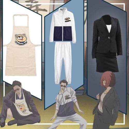 Anime The Way of the Househusband Gokushufudo Tatsu Miku Cosplay Costume Men Women Sportswear Uniform Dress Apron Outfit Set