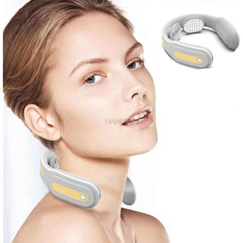 Multi-function remote control multi-shoulder and cervical massager mini electric pulse meridian physiotherapy neck protector