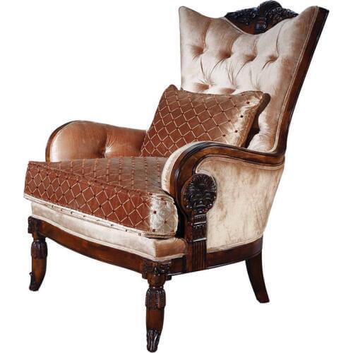 Soft Comfortable Wooden Leisure Chair Modern Upholstered High Wing Back Chairs Sales Стул для отдыха GH61