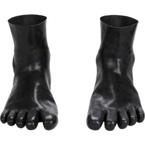 Women Men Shiny Five Toe Socks Wet Look Hosiery High Latex Short Ankle Sock Clothing Accessories Party Club Stage Performance