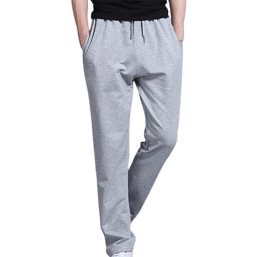 Clothes Stylish Straight Soft Men Trousers Leisure Trousers Solid Color for Home