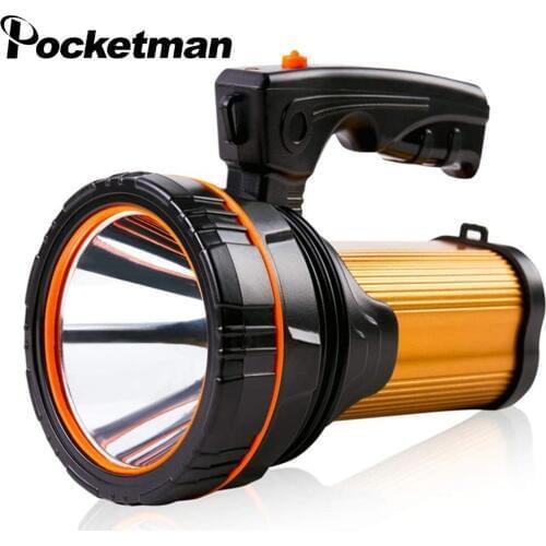 160W Powerful Searchlight 800m Long Range Power Spotlight Camping Light USB Rechargeable Flashlight Waterproof Tactical Torch