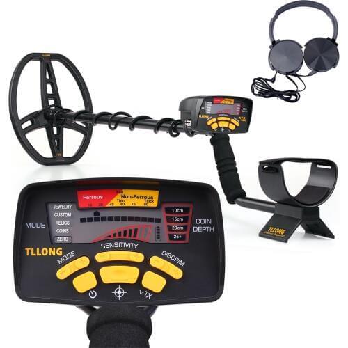 Professional Metal Finder High Sensitivity Underground Metal Detector Gold Digger Jewelry Hunting Treasure Search with Earphone