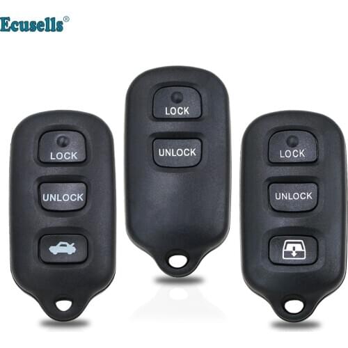 Remote Key Shell 2+1/3+1 Button for Toyota Highlander 4Runner Sequoia Prius RAV4 Tacoma Camry Solara Avalon