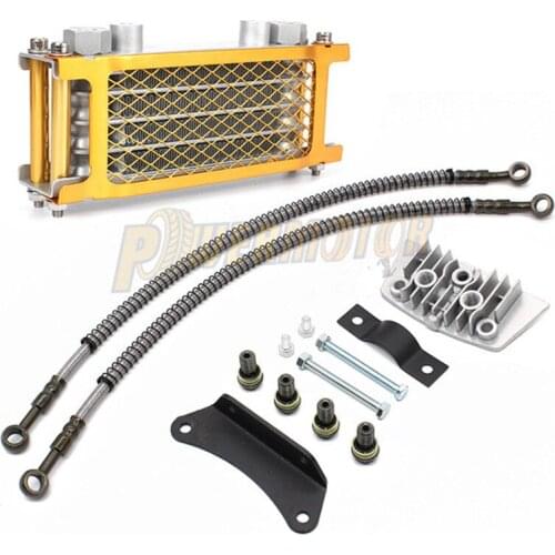 Motorcycle Oil Cooling Cooler For Horizontal Engine 50cc 70cc 90cc 110cc 125cc 140cc Dirt Pit Monkey Bike ATV Radiator