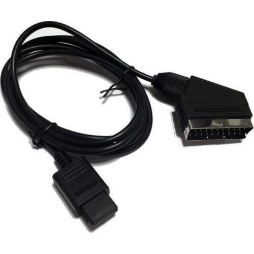RGB Scart Video AV Cable Cord Lead Gaming 1.8m RGB Video Cable For PAL Super For Nintendo N64 SNES