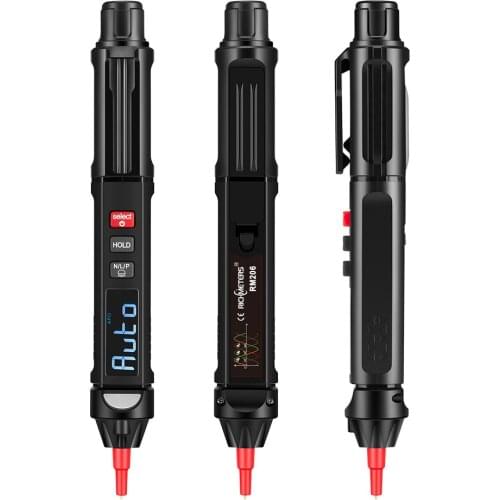 RM206 Digital Multimeter Auto Intelligent Sensor Pen Tester 6000 Counts Non Contact Voltage Meter Phase Detection NCV