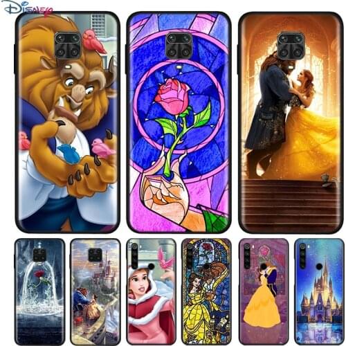 Black Silicone Cover Beauty Beast For Xiaomi Redmi Note 10 10S 9 9S Pro Max 9T 8T 8 7 6 5 Pro 5A Phone Case