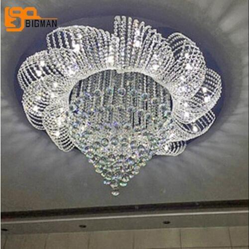 Fast Shipping Modern Crystal Chandelier Lighting Fixtures AC110V 220V Luxury Living Room Lamp