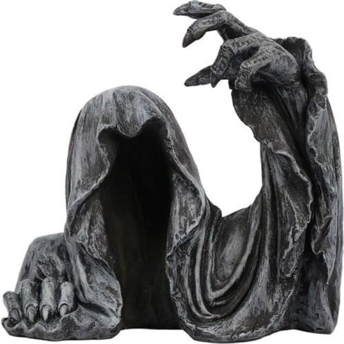 Half-Life Ghost Hand Resin Statuette Sitting Bust Creeper Sculpture Garden Decoration Home Decoration Wizard Halloween Gift