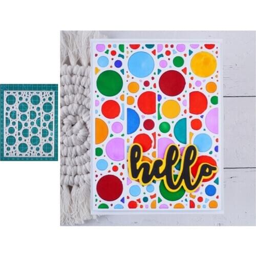 YaMinSanNiO Cirlce Irregular Background Scrapbooking Paper Craft Punch Knife Embossing Art Cutter Die Diy Handmade Paper Card