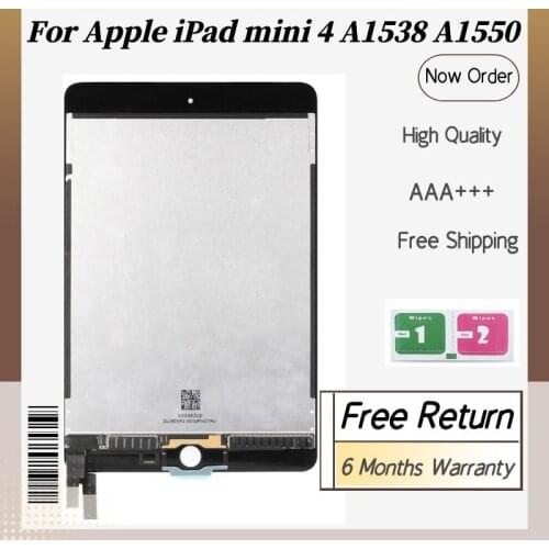 100% New LCD For Apple iPad mini 4 A1538 A1550 Display Touch Screen Digitizer Sensors Assembly Replacement Parts For iPad mini4