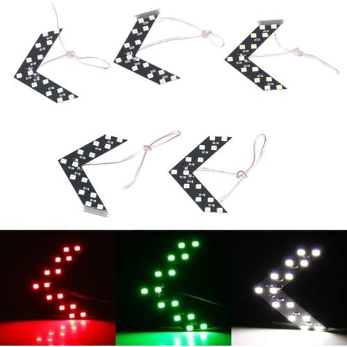 1pcs 14 SMD Arrow Panel LED Turning Light For Car Auto Rear View Mirror Indicator Turn Signal Lamp