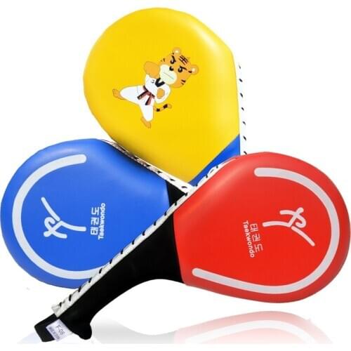 Children Taekwondo Karate Focus Pad PU Rebound Super Tight shi Sponge Double Kick Pad Target Multi-Purpose Training Target 1 pcs