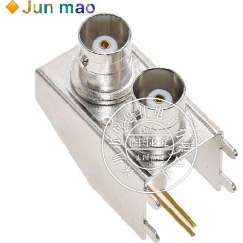 1PCS Double layer BNC welding plate mother base connected BNC bent foot base 90 degree BNC base double layer base BNC new type