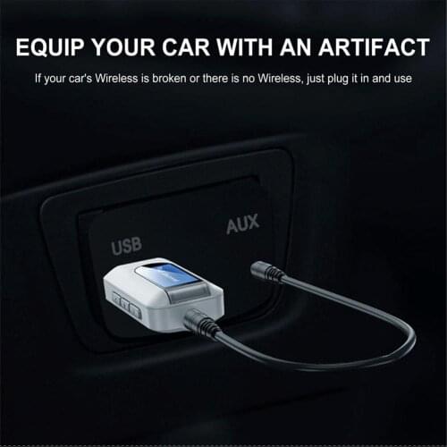 2 In 1 Wireless 5.0 Receiver Transmitter Adapter 3.5mm Jack For Car Music Audio Aux A2dp Headphone Receiver Free Your Hands