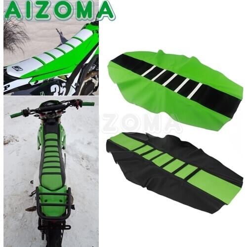 22 Color Off Road Motocross Ribbed Rubber Gripper Soft Seat Cover For Yamaha Kawasaki KDX 200 220 400 450KX125 KX250 KX 125 250
