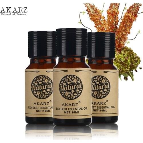 AKARZ Geranium Oregano Cherry blossom essential oil sets Top Brand For Skin Body Care Aromatherapy Massage Spa 10ml*3