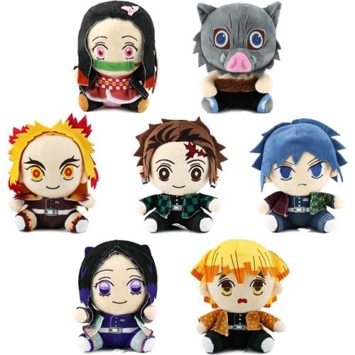 Anime Doll Demon Slayer Cosplay Cartoon Doll Plush Toys Decompression Comfort Props