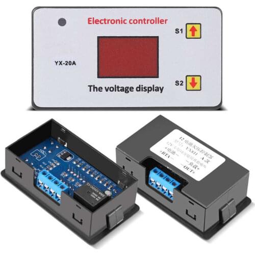 20A Battery Undervoltage Protection Controllers Low Voltage Cut off Automatic Control Switch for 12V Storage Lithium Battery