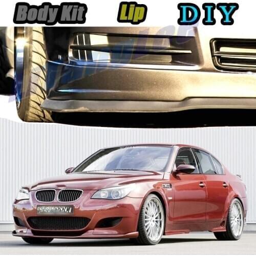 Car Bumper Lip Front Spoiler Skirt Deflector For BMW 5 M5 E28 E34 E39 E60 E61 Tune Car Modified Body Kit VIP Hella Flush Lips