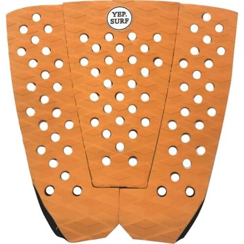 Free Shipping Grip Surfboard Tail Traction Surf Pads EVA Deck Pad pranchas de Orange color