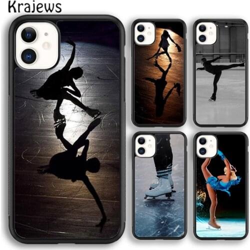 Krajews Figure Skating Dance Sport soft Phone Case Cover For iPhone 5 SE 2020 6s 7 8 plus X XS XR 11 12 mini pro max coque Shell