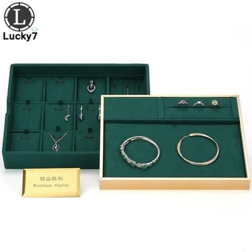 Double Jewelry Tray Ring Pendant Jewelry Look Pallet Bracelet Display Earring Display Holder Organizer Decoration Jewelry Tray