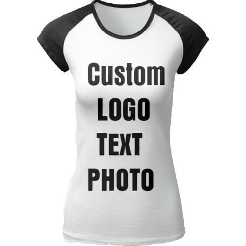 Customized T Shirt Women Female Print Your Own Design Diy LOGO/TEXT/PHOTO
