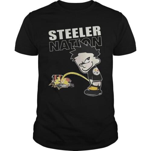 Men Short sleeve tshirt Steeler Nation TShirt cool Women t-shirt