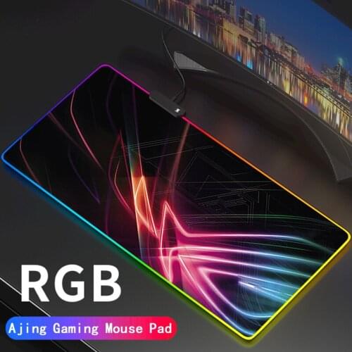 Asus Republic of Gamers RGB Pc Accessories Led Mouse Pad Gaming Mats Gamer Backlit Mausepad Large ROG Mouse Mat Desk Support DIY