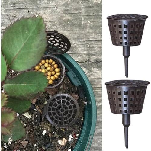 Fertilizer Mesh Basket Insert Plastic Fertilizer Container Basket with Lid Garden Nursery Pots Planting Nutrition Cups Garden Ac