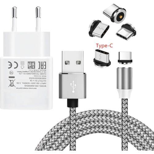 Magnetic Type C USB Magnet Charge Cable For Huawei P20 lite P30 Pro 9X Honor 20 10 Xiaomi 9 Mi A3 9T Redmi Note 7 Phone charger