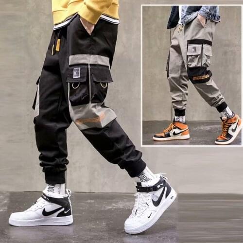 Harajuku Fashion Harem Pants Outdoor Sports Jogging Pants Men Hip Hop Plus Size Drawstring Trousers Goth Streetwear Men Clothing
