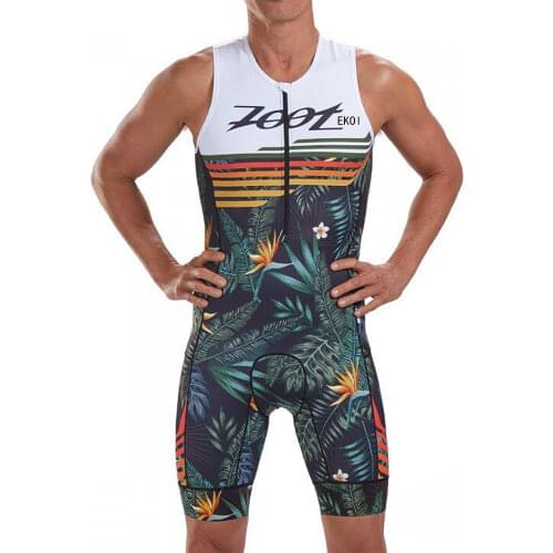 ZOOTEKOI Mens Cycling Triathlon Sleeveless Breathable Tighthcoat Summer Mountain Bike Cycling Wear Outdoor Sports Running Wear